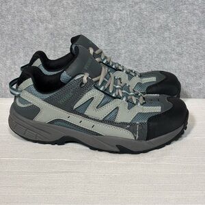 Worx by Red Wing 5108 Carbide Athletic Safety Toe Work Shoes-Gray/Blue-Women 9